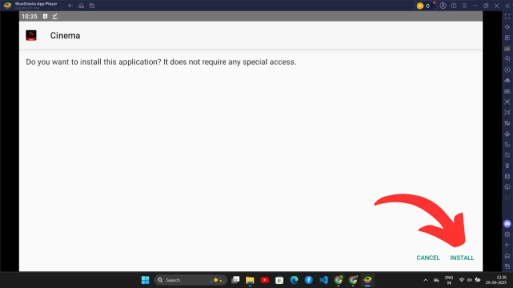 Descargar e Instalar Archivo APK de Cinema
